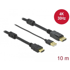 DELOCK Delock HDMI DisplayPort-kábel 4K 30 Hz 10 m kábel és adapter