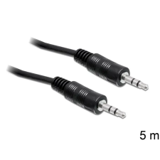 DELOCK Delock kábel audio DC jack 3.5 mm apa / apa, 5 m kábel és adapter