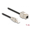 DELOCK Delock Kábel RJ45 dugasz terepen szerelhető Keystone Modul RJ45 aljzathoz Cat.6A 1 m
