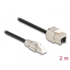 DELOCK Delock Kábel RJ45 dugasz terepen szerelhető Keystone Modul RJ45 aljzathoz Cat.6A 2 m