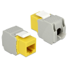 DELOCK Delock Keystone modul RJ45 anya > LSA Cat.6 UTP sárga