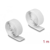 DELOCK Delock Öntapadó tépőzáras szalag-szett, H 1 m és Sz 20 mm fehér