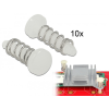 DELOCK Delock Rúgós, hutoborda rögzíto szegecs 10 darabos készlet fehér