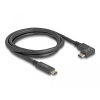 DELOCK Delock USB 10 Gbps kábel USB Type-C apa USB Type-C apa, ívelt bal / jobb, 1 m 4K PD 60 W E-Marker