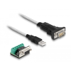 DELOCK Delock USB 2.0 A-típusú adapter 1 x soros RS-422/485 apa 6 tűs terminal blockkal 5 V 1,8 m