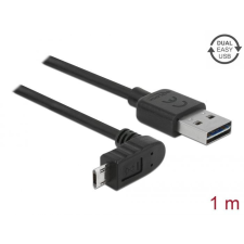 DELOCK DeLock USB-A to microUSB male/male cable 1m Black kábel és adapter