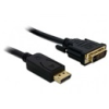 DELOCK DisplayPort 1.1 - DVI-D Dual Link kábel (2 m, passzív)