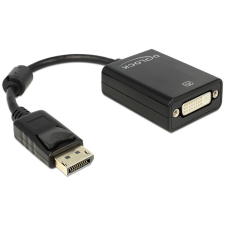 DELOCK Displayport 1.1 male &gt; DVI-D (Dual Link) female Passive Adapter Black kábel és adapter