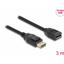 DELOCK DisplayPort 1.2/1.2a Hosszabbító Fekete 3m 80003 kábel és adapter
