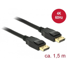 DELOCK Displayport 1.2 4K 60Hz 1.5m kábel (85508) kábel és adapter