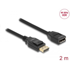 DELOCK DisplayPort 1.2 bővítőkábel 4K 60 Hz 2m (80002) (DE80002) kábel és adapter