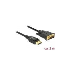 DELOCK DisplayPort 1.2 - DVI-D Single Link kábel (2 m, passzív) kábel és adapter