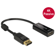 DELOCK - Displayport 1.2 - HDMI M/F 4K passzív - 62609 kábel és adapter