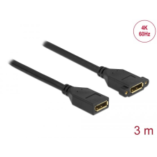 DELOCK DisplayPort 1.2 kábel 4K 60 Hz 3m (87103) (DE87103) kábel és adapter