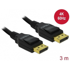 DELOCK Displayport 1.2 male/male összekötő kábel 4K 3m kábel és adapter