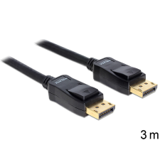 DELOCK Displayport 1.2 male/male összekötő kábel 4K 3m kábel és adapter