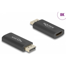 DELOCK DisplayPort 1.4 HDMI 2.1 Átalakító Fekete 6cm 61055 kábel és adapter