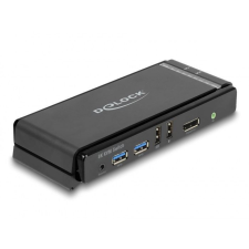 DELOCK DisplayPort 1.4 KVM switch 8K 60 Hz USB 5 Gbps (11476) kábel és adapter