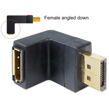 DELOCK Displayport apa &gt; Displayport anya adapter, lefelé forgatott kábel és adapter