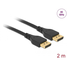 DELOCK DisplayPort cable 8K 60 Hz 2m DP 8K certified without latch Black kábel és adapter