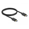 DELOCK DisplayPort kábel 10K 60 Hz 54 Gbps 1 m (DL80261)