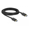 DELOCK DisplayPort kábel 10K 60 Hz 54 Gbps 3 m