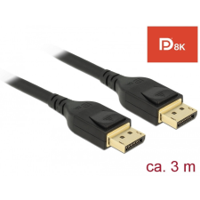 DELOCK DisplayPort kábel 8K 60 Hz 3 m DP 8K tanúsítvánnyal kábel és adapter