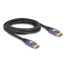 DELOCK DisplayPort kábel 8K 60 Hz 3 m lila fém (80602) (80602) kábel és adapter