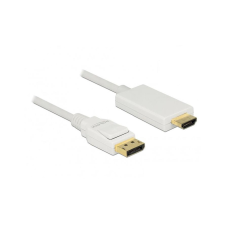 DELOCK Displayport Kabel DP -> HDMI St/St 4K 2.00m weiß (83818) kábel és adapter