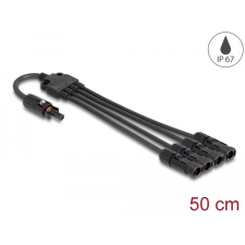  Delock DL4 napelem elosztó kábel 1 x anya és 4 x duga 50 cm fekete napelem
