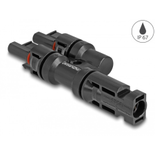 Delock DL4 szolár csatlakozók 1 x apa és 2 x anya kábel és adapter