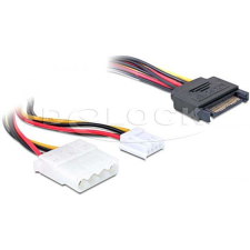DELOCK DL65227 SATA -&gt; Molex + Y hálózati kábel kábel és adapter
