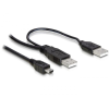 DELOCK DL82447 2db USB-A 2.0 apa -> USB mini 5 tűs kábel (DL82447)