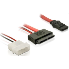 DELOCK DL84384 Slimline SATA anya + 2tűs hálózati - Sata átalakító kábel (DL84384) - SATA kábelek kábel és adapter