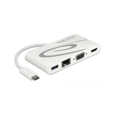 DELOCK Dockingstation USB3.1/C > LAN/HDMI 4K 30Hz/VGA/USB (87731) laptop kellék