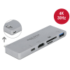 DELOCK Dokkoló állomás MacBook-hoz 4K és PD 3.0-val