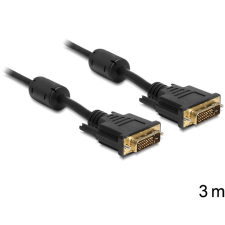 DELOCK DVI 24+1 apa > apa kábel, 3 m kábel és adapter