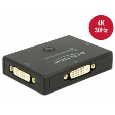 DELOCK DVI 2 - 1 kapcsoló kétirányú 4K 30 Hz kábel és adapter