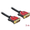 DELOCK DVI-D (Dual Link) male > DVI-D (Dual Link) male 3m Redmetal