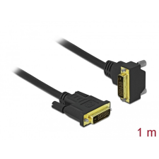 DELOCK DVI kábel 24+1 apa - 24+1 apa hajlított 1 m kábel és adapter