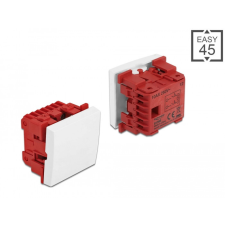 DELOCK Easy 45 egyes kapcsoló kétpóluső egyirányú 45 x 45 mm, fehér egyéb hálózati eszköz
