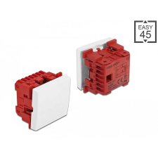 DELOCK Easy 45 egyes kapcsoló kétpóluső egyirányú 45 x 45 mm, fehér (81360) villanyszerelés