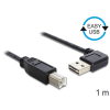  Delock EASY-USB 2.0 -A apa hajlított > USB 2.0-B apa kábel, 1 m