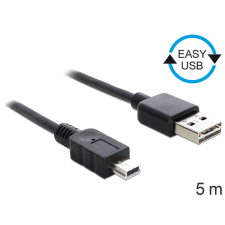 DELOCK easy-usb 2.0 -a apa usb 2.0 mini apa kábel, 5 m kábel és adapter