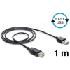 DELOCK - EASY USB A M/F adatkábel 1m - 83370