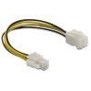 DELOCK Extension cable P4 4 pin male > P4 4 pin female 15cm