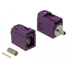 DELOCK FAKRA D 21 mm (rövid) anya a krimpeléshez kábel és adapter