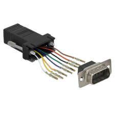 DELOCK Fekete Sub-D 9-tűs apa RJ45 anya összekötő adapter kábel és adapter
