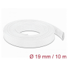 DELOCK Fonott kábelharisnya nyújtható 10 m x 19 mm fehér