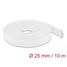 DELOCK Fonott kábelharisnya nyújtható 10 m x 25 mm fehér egyéb hálózati eszköz